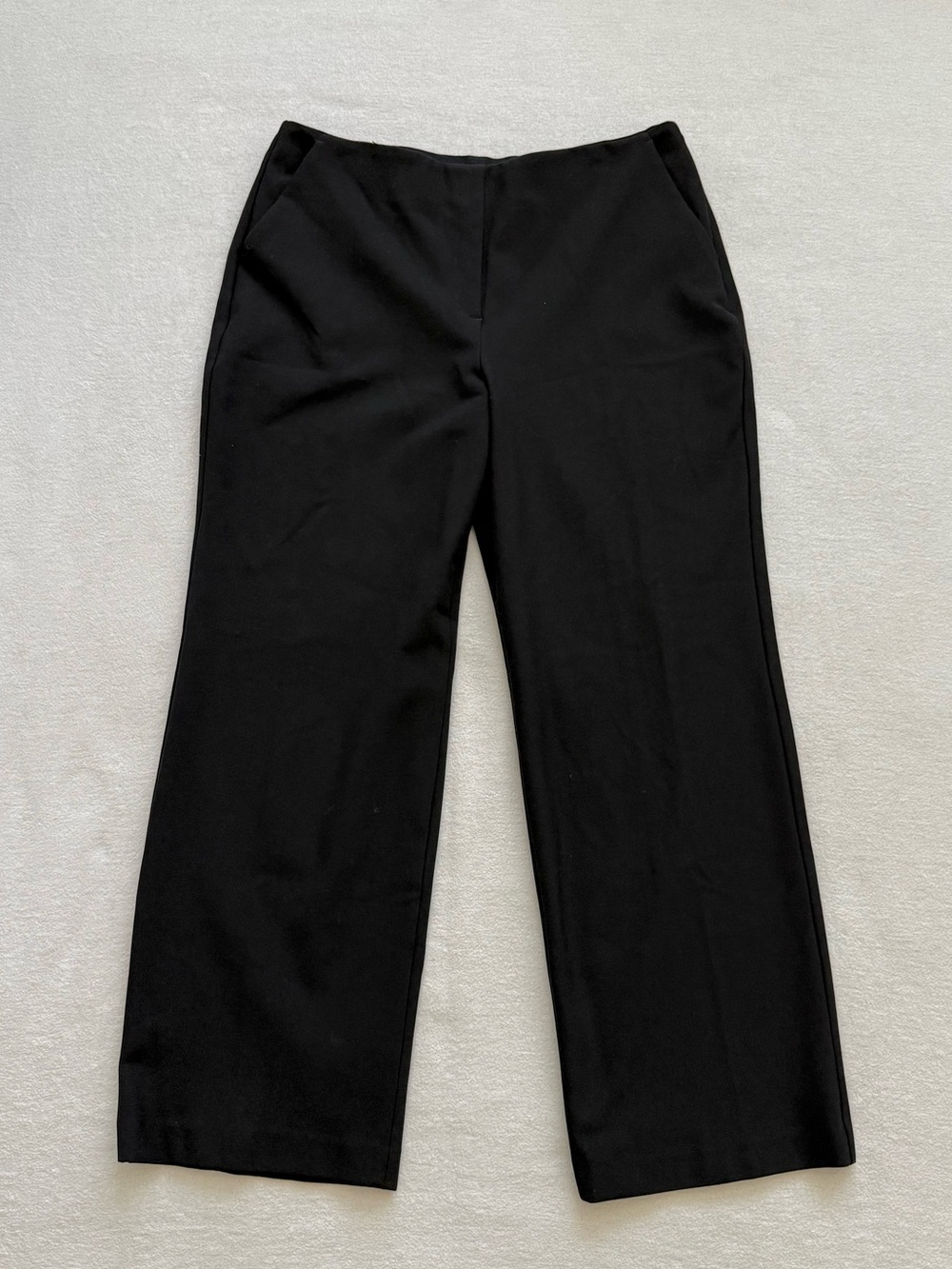 Express Black Wide Leg Dress Pants Women’s L High Rise Stretch Business Casual